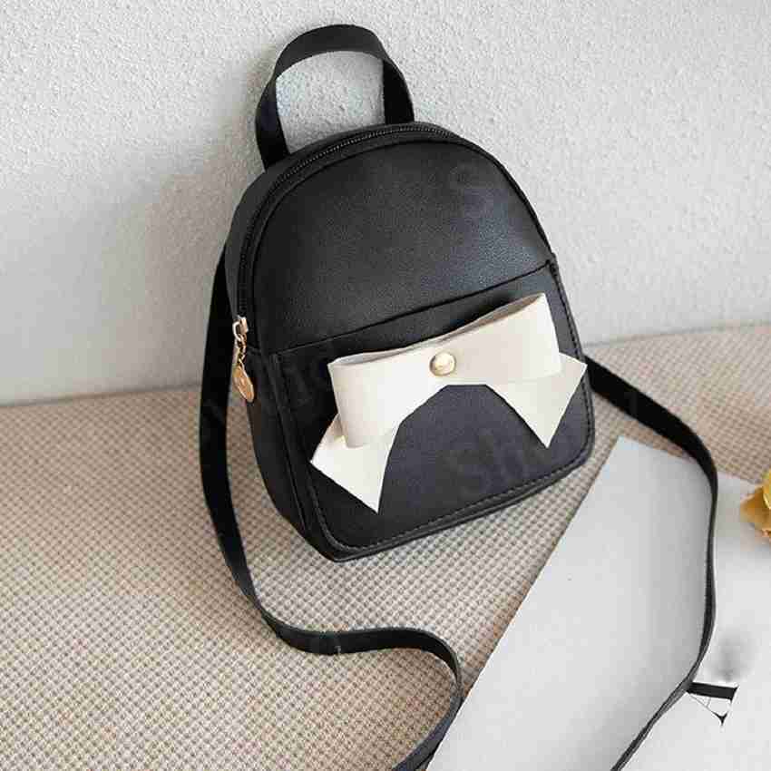 AL Amazing mini korean backpack for girls 2 L Backpack black