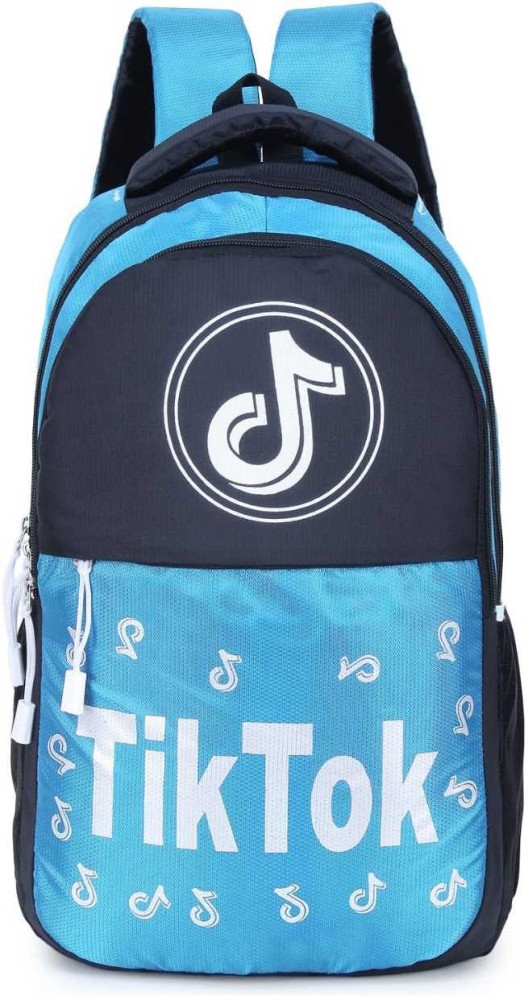 Flipkart Trask Tik tok sky blue school bag Waterproof School