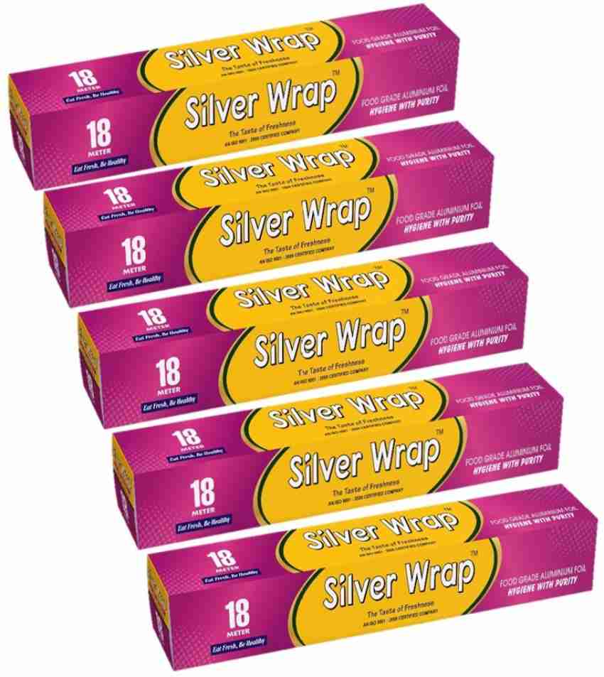 Buy SW SILVER WRAP Food Grade Aluminium foil Paper 1 Kg Online at