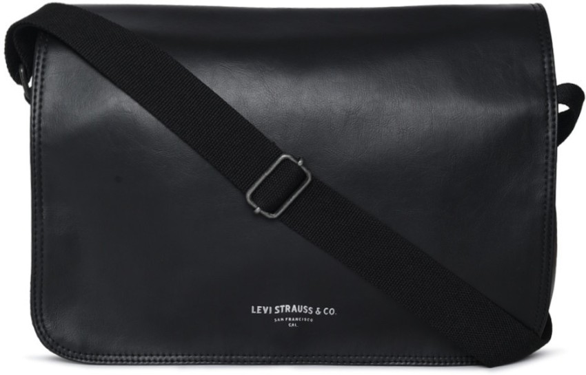 Buy Sn Louis Men Black Messenger Bag BLACK Online @ Best Price in India