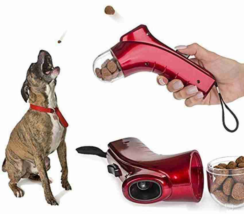 Pet Treat Launcher Handheld Dog Food Catapult Snack Dispenser Feeder