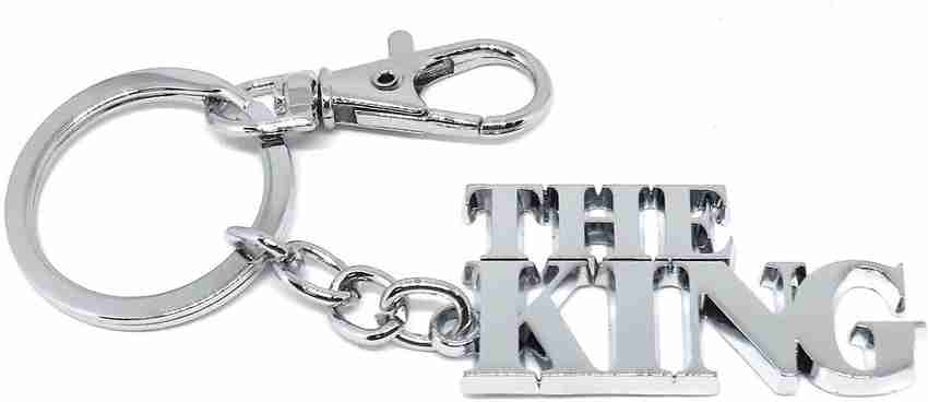 Aura Premium Quality THE KING Keyring For Boys Papa Husband