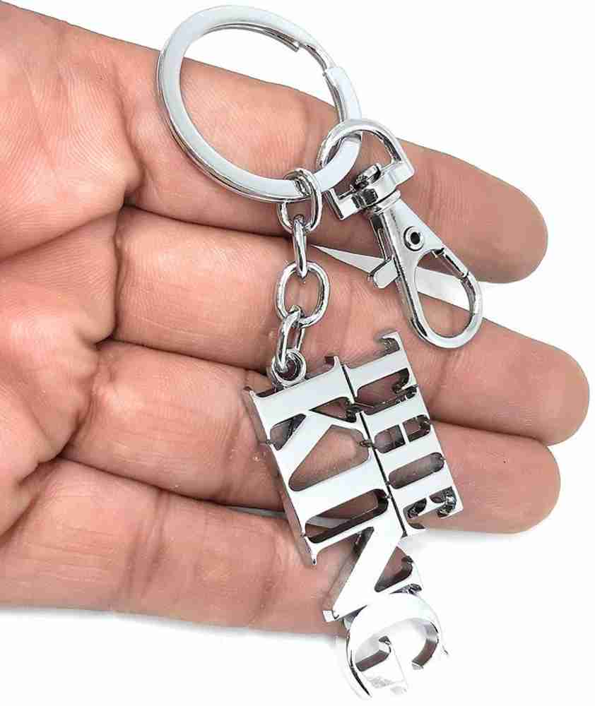 Aura Premium Quality THE KING Keyring For Boys Papa Husband