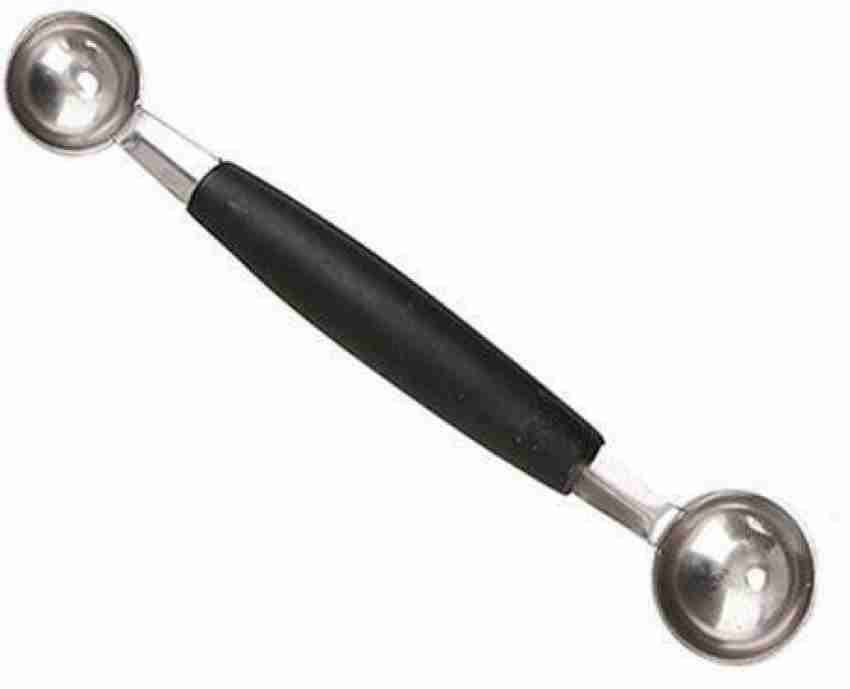 1pc Silver Stainless Steel Ice Cream Scoop & Fruit Baller, Ice Cream Spoon