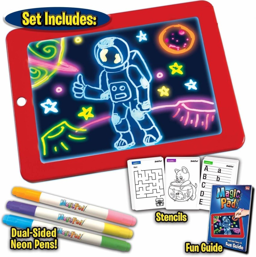SXDHK Magic Pad Light Up 3D Light Up Drawing Board Doodle Magic Glow Pad  for Kids/Toddlers Boys and Girls (Multicolor) Price in India - Buy SXDHK  Magic Pad Light Up 3D Light