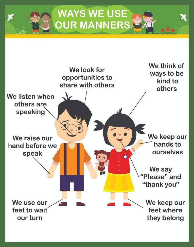 good manners images for kids