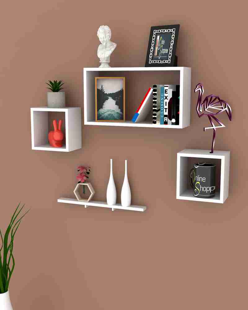 Onlineshoppee wooden wall shelf sale