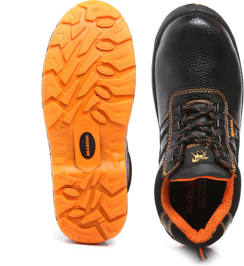 Agarson Steel Toe Synthetic Leather Safety Shoe Price in India
