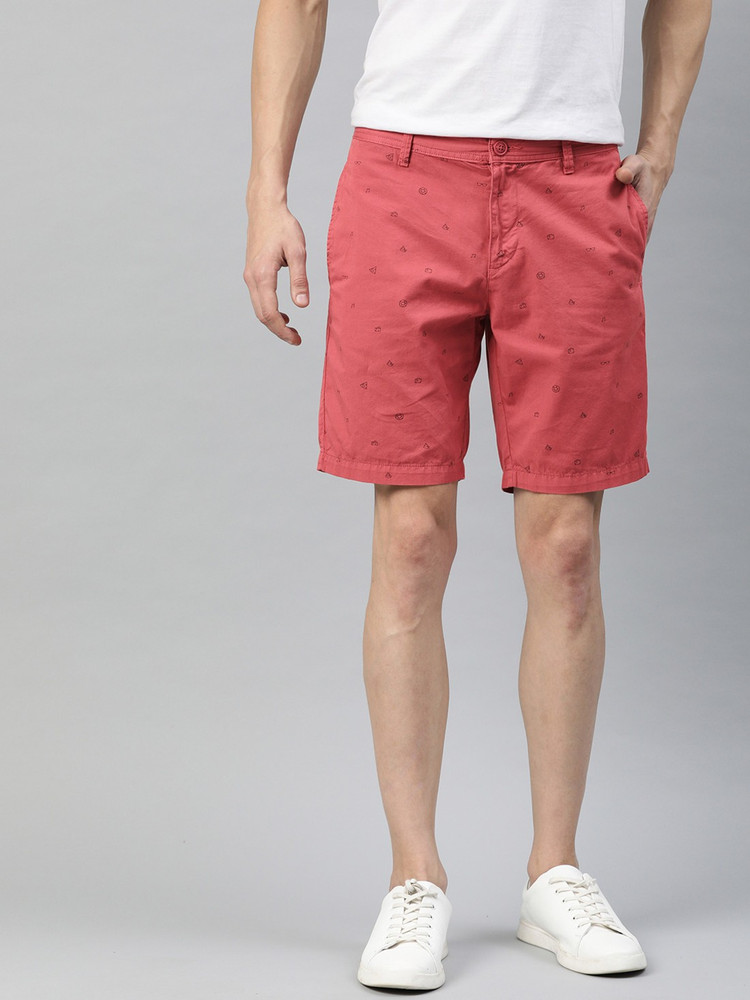 Mast Harbour Printed Men Pink Regular Shorts Buy Mast