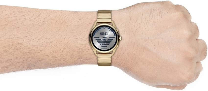 emporio armani smartwatch gold