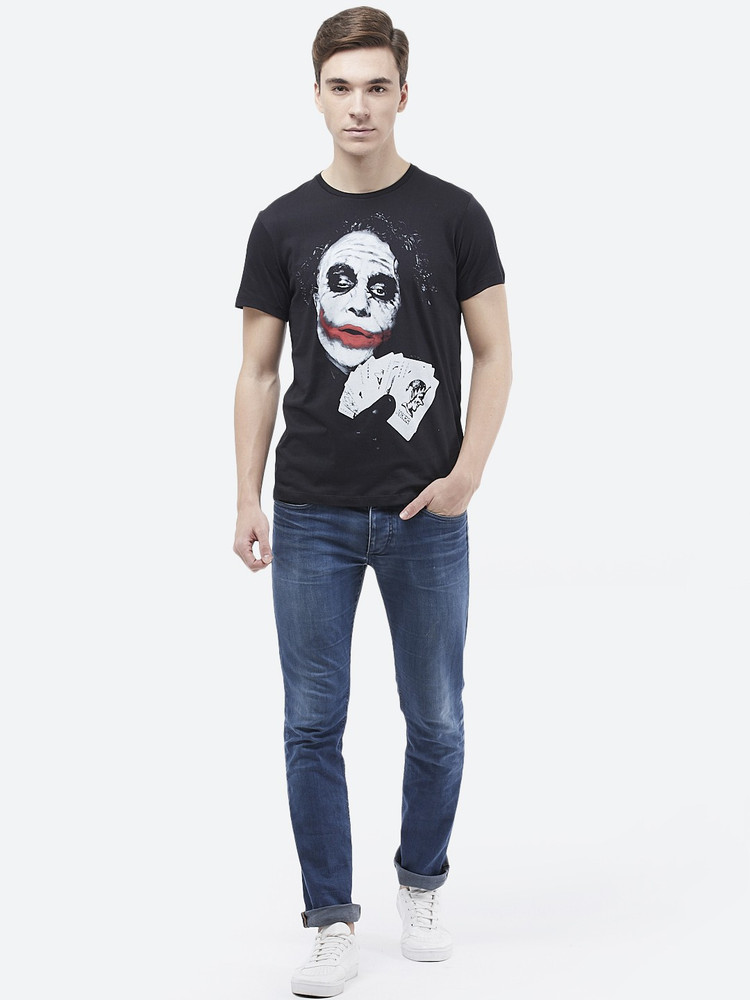 Joker By Free Authority Graphic Print Men Round Neck Black T Shirt Buy Joker By Free Authority Graphic Print Men Round Neck Black T Shirt Online at Best Prices in India Flipkart