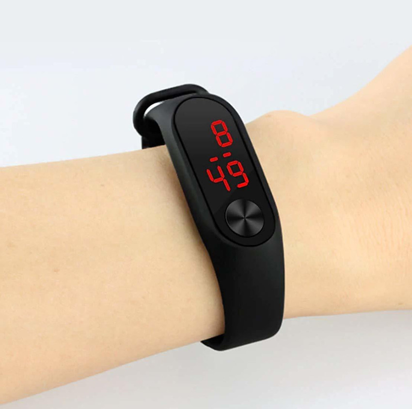 Styllent digital black colour watch new arrivals
