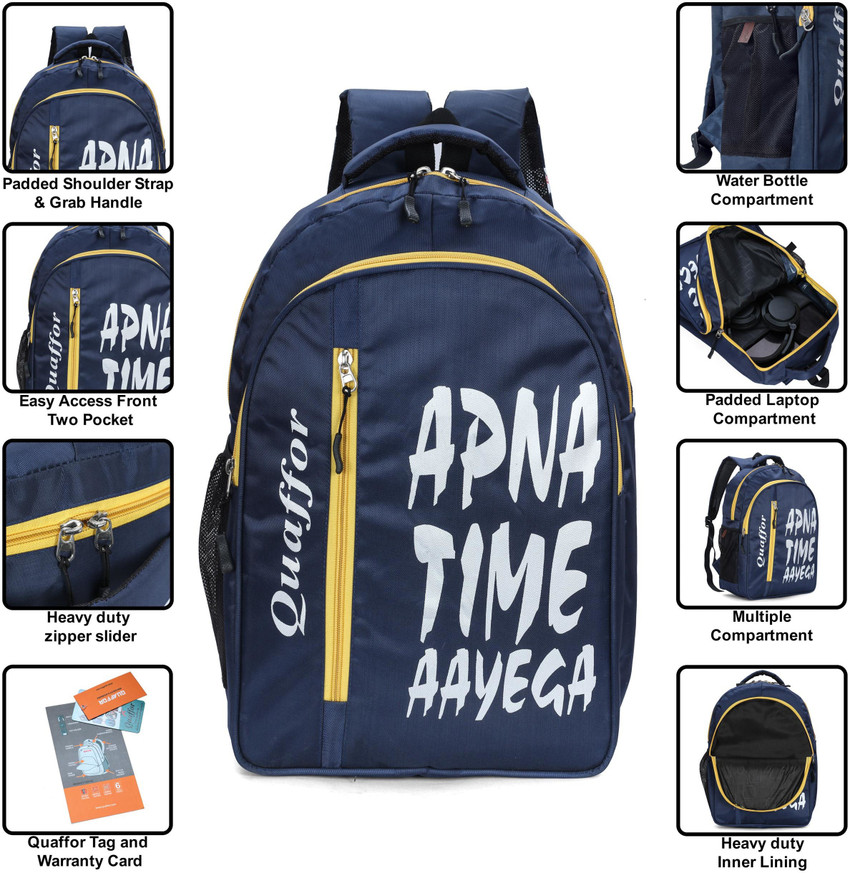 Flipkart Quaffor Apna Time Bag Waterproof Backpack Backpack