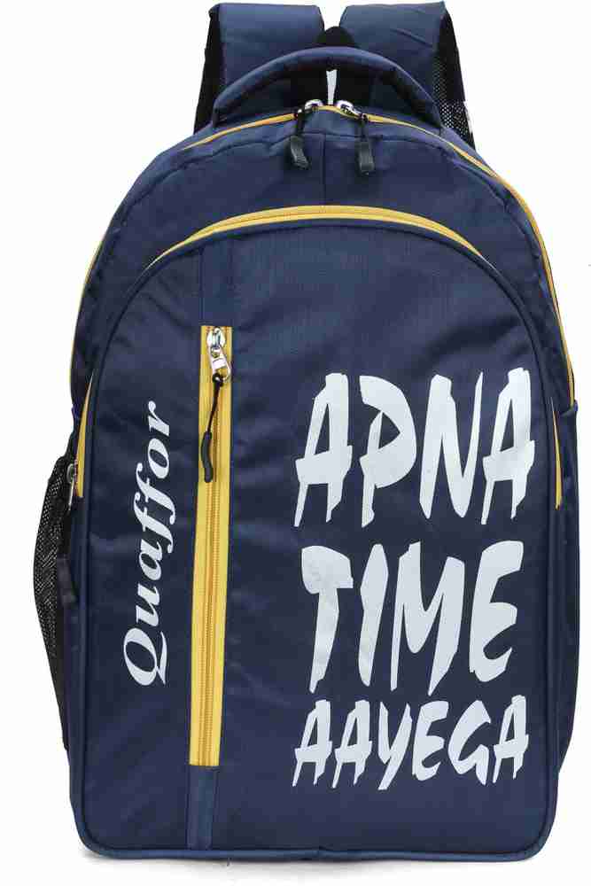 Quaffor APNA TIME AYGA 25 L Laptop Backpack BLUE Price in India