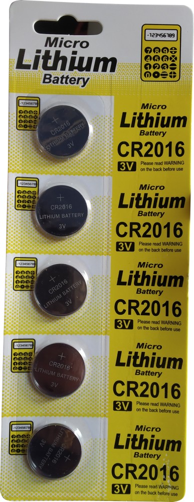 Lithium CR2016 Type 3V Micro Cell Battery - Lithium 