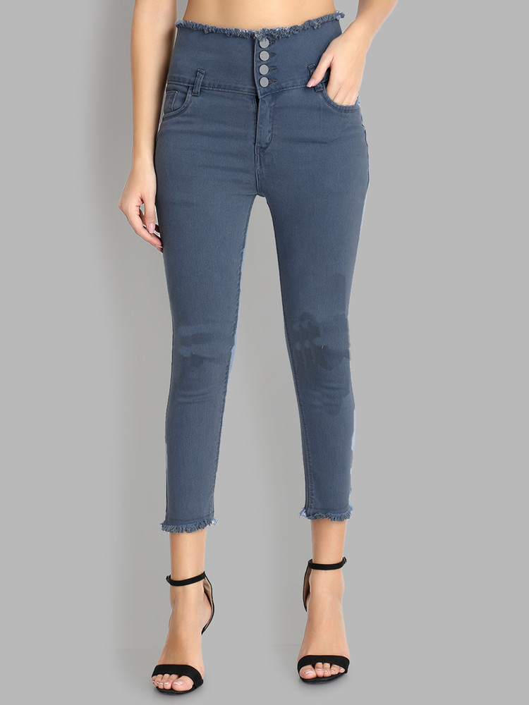 high waist denim Skinny Women Grey Jeans Buy high waist denim