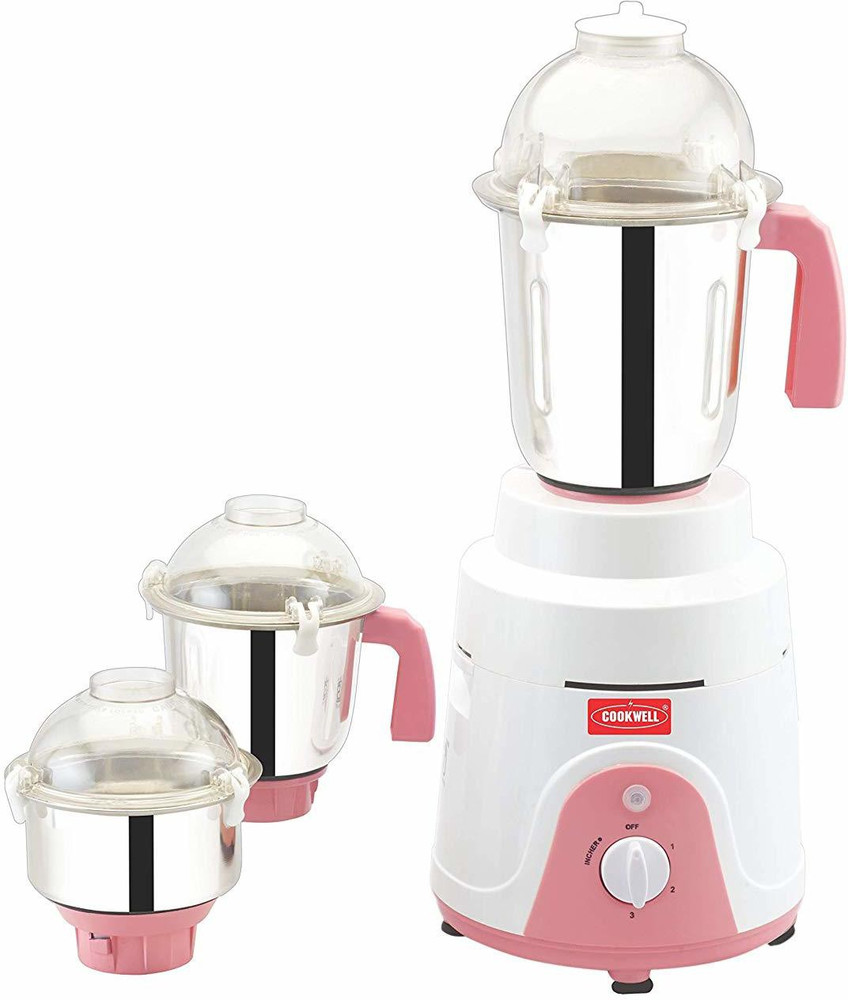 cookwell 1HP Mixer Grinder with 3 Heavy Stainless Steel Jar