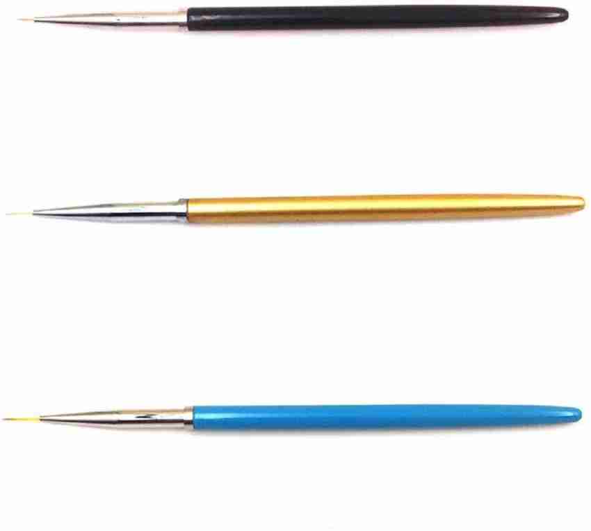 Hxroolrp Nail Art Brush Set Thin Rod Manicure Pen Pull Line Pen Flower Pen Transparent Rod Single Head Three Pull Line Pens Nail Polish Painting Nail Design
