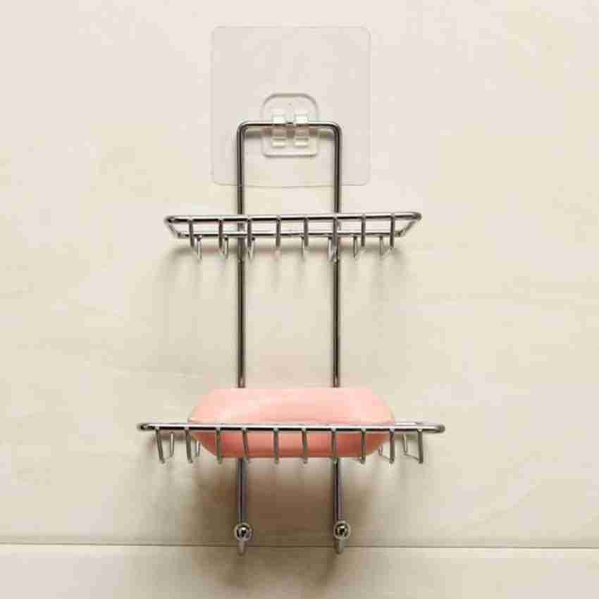 ANTONA Wall Mounted Double Layer soap Dish Holder Stainless Steel