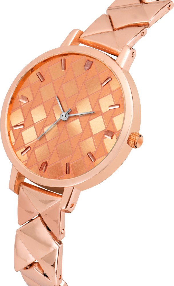 Copper color watch for ladies sale