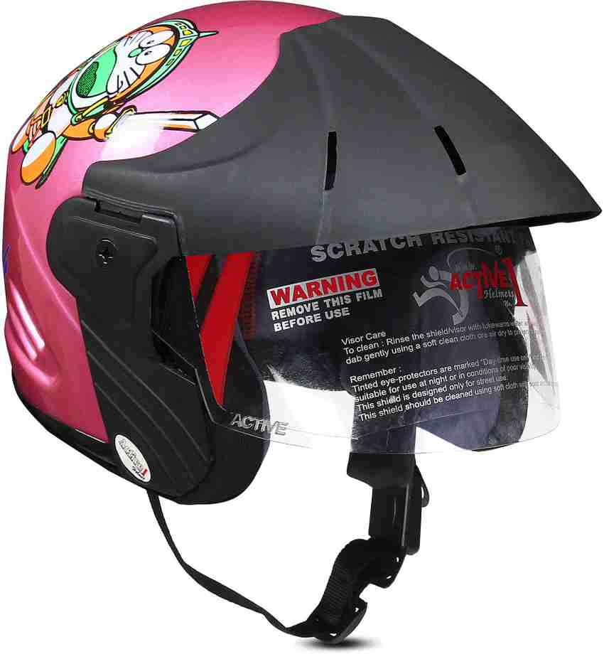 MMW 4 Open Face Helmet for Kids from 3 to 6 Years PINK