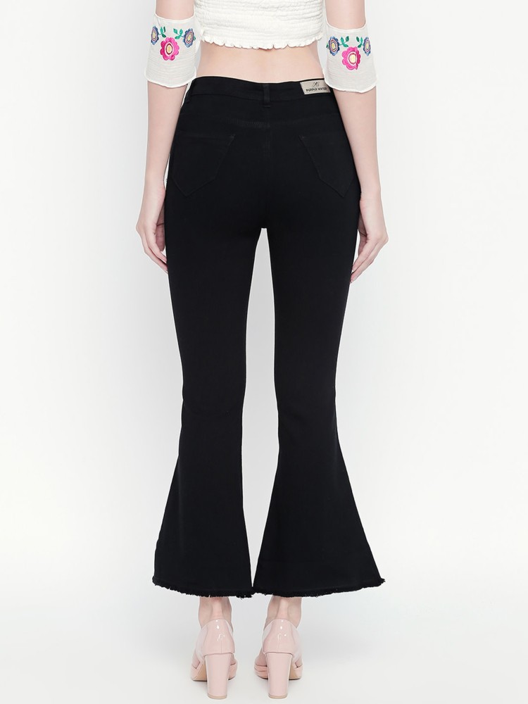 high waist denim Skinny Women Black Jeans - Buy high waist denim Skinny  Women Black Jeans Online at Best Prices in India