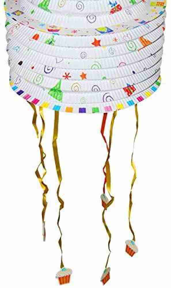 Sun Pinata Hanging Pull String Decoration, Yellow/Orange, 19-in, Holds 2lb  of Pinata Filler, for Birthday/Summer Parties