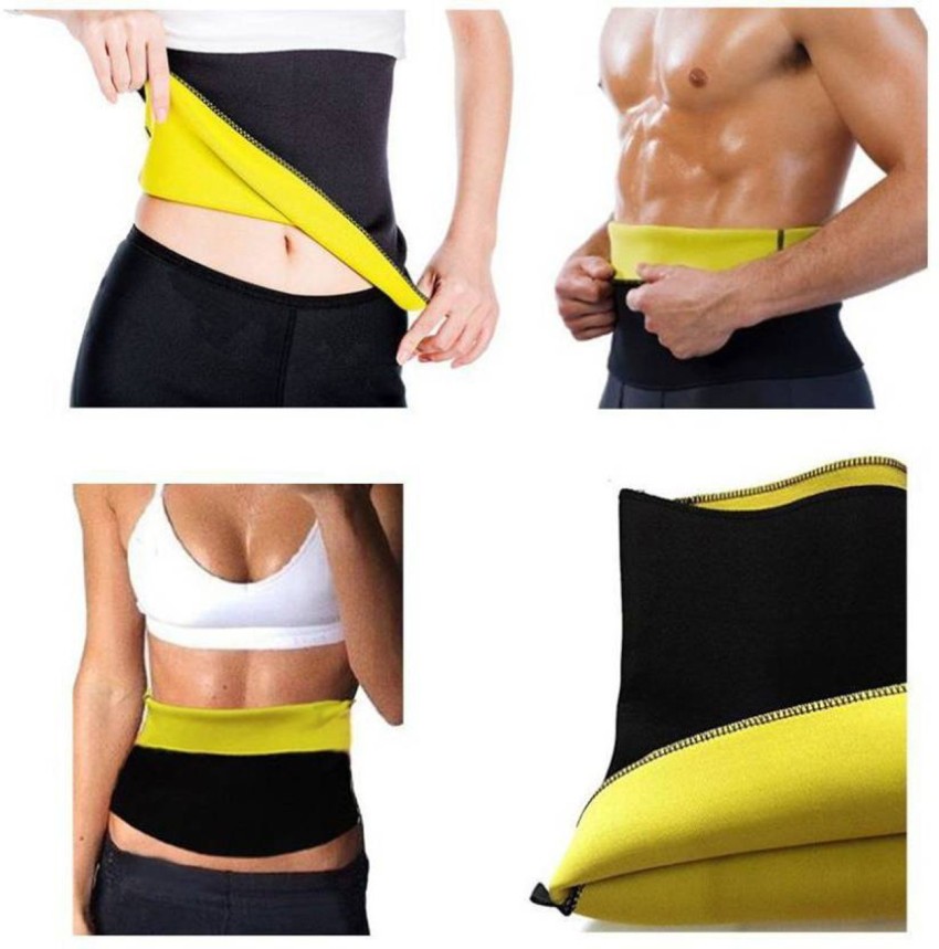 Buy Sweet Sweat Belt Waist Trimmer Belt Fat Burner Belly Sauna Sweat Tummy  Yoga Body Wrap For Waist (Black Color) Online at Low Prices in India 