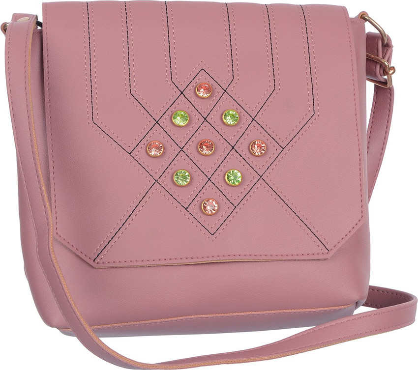 Pink side bag best sale