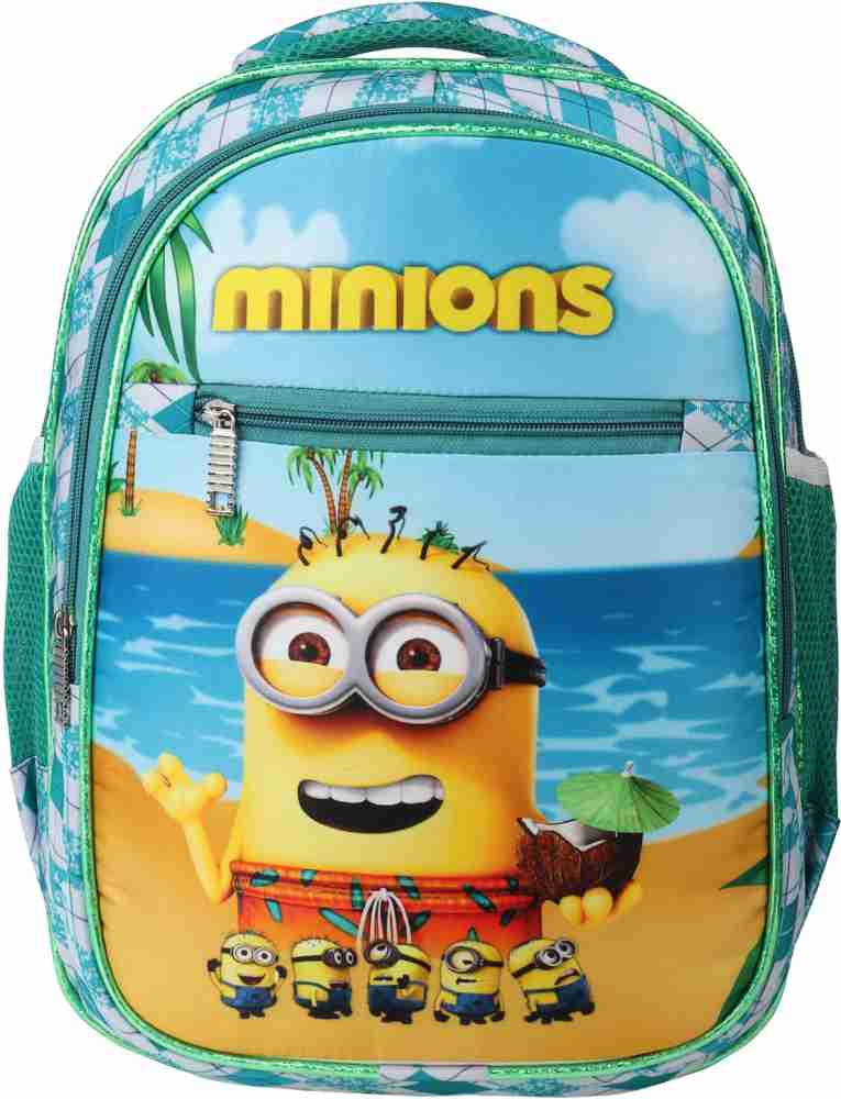 Minions School Bag Polyester With Lunch Box Bag And Pencil Bag