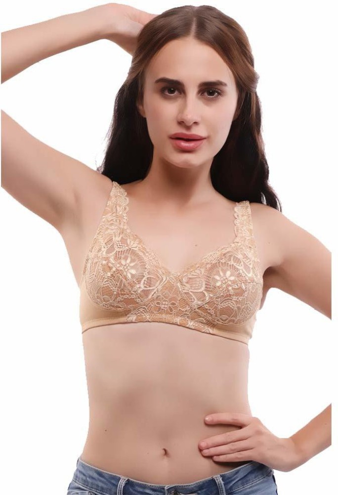 LOVABLE Women's Cotton Seamless Non-Padded Wirefree Full Coverage Bra  (Black & White_Size-38B) (Pack of 2) ADL-13