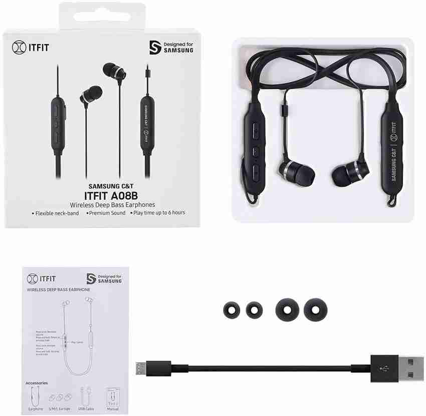 SAMSUNG C T ITFIT A08B GP OAU019SABBI Flexible Neck Band and