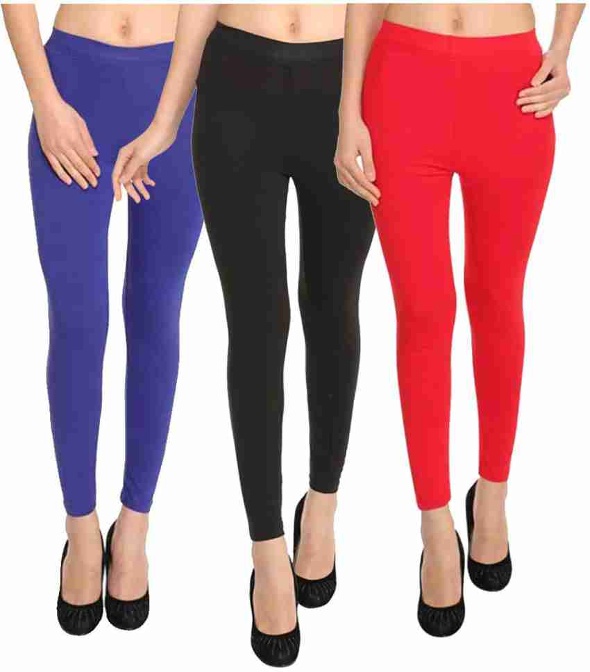 HiFlyers Women Royal Blue Ankle Length Leggings/Yoga Pant