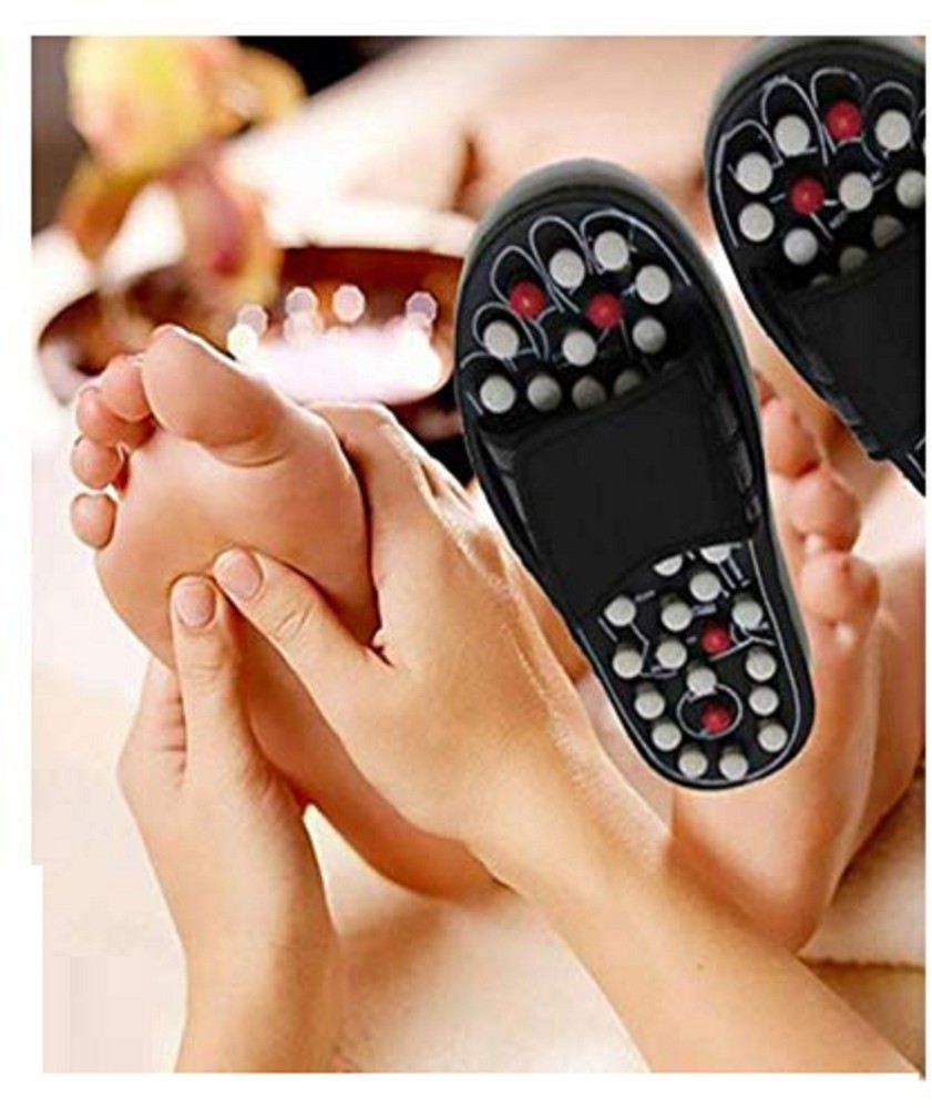 Spring Acupressure Magnetic Therapy Sandals Yoga Paduka Acupressure Foot  Relaxer Foot Massager Slipper Rotating Acupressure Foot