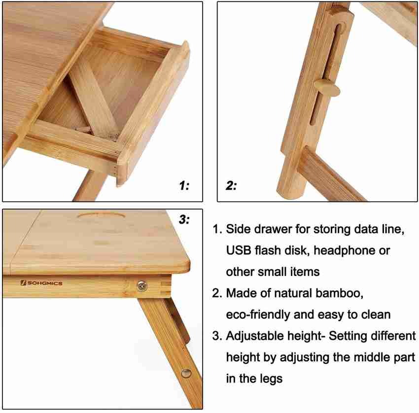 Skull wood shop portable laptop table