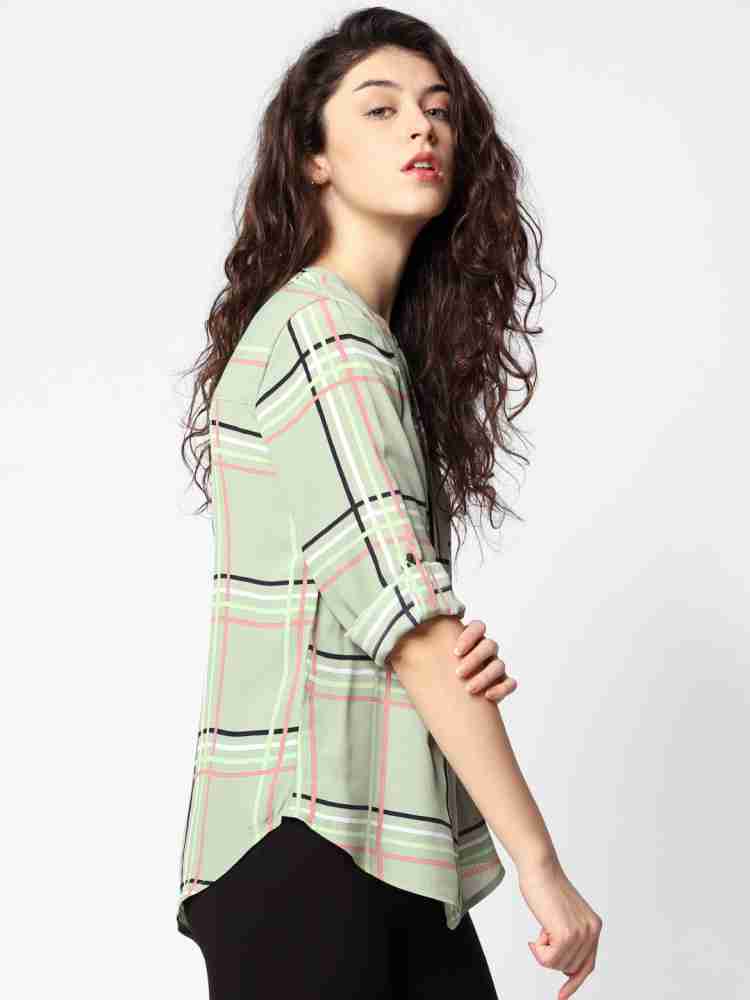 Buy ONLY Womens Checked Long Shirt