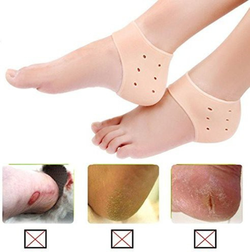 Gel heel socks for cracked heels top