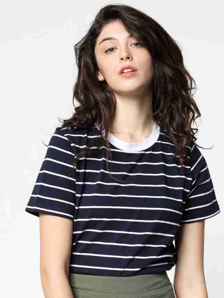 Striped t 2025 shirt women's india