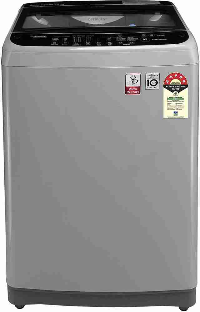 aflange Grav Intrusion LG 7 kg Fully Automatic Top Load Washing Machine Silver Price in India -  Buy LG 7 kg Fully Automatic Top Load Washing Machine Silver online at  Flipkart.com