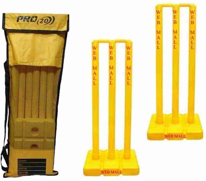 Web Mall Plus Plastic Cricket Stump Set For Cricket Lovers (Pack Of 2) -  Buy Web Mall Plus Plastic Cricket Stump Set For Cricket Lovers (Pack Of 2)  Online at Best Prices