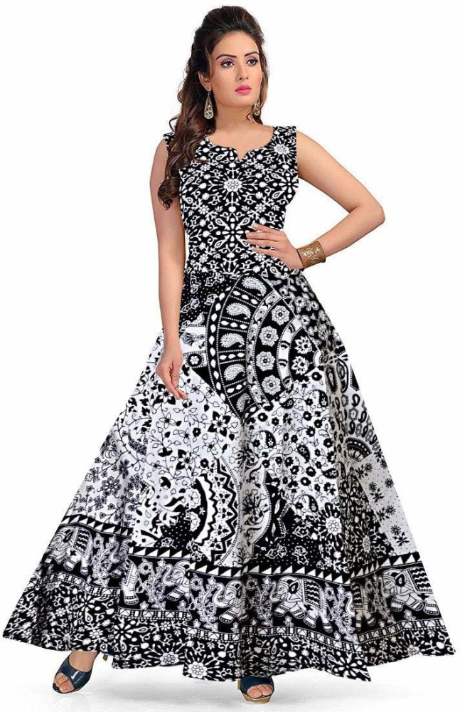 Flipkart cotton outlet long frock