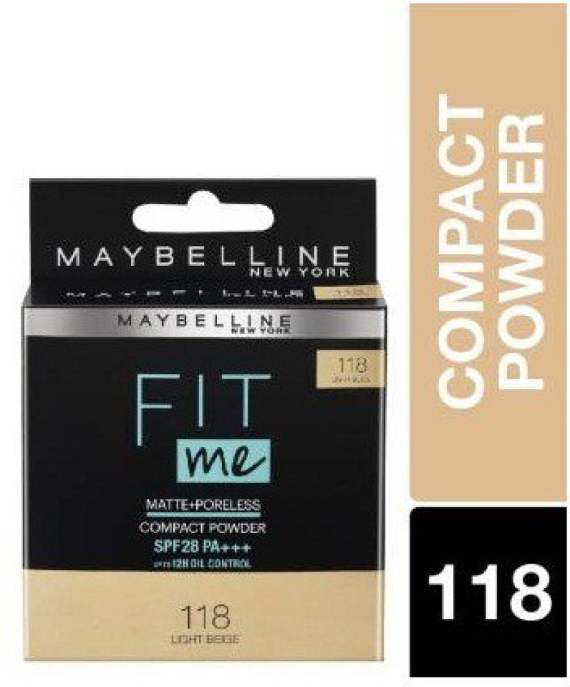 Maybelline Fit Me Matte & Poreless Foundation 118 Light Beig, Make Up