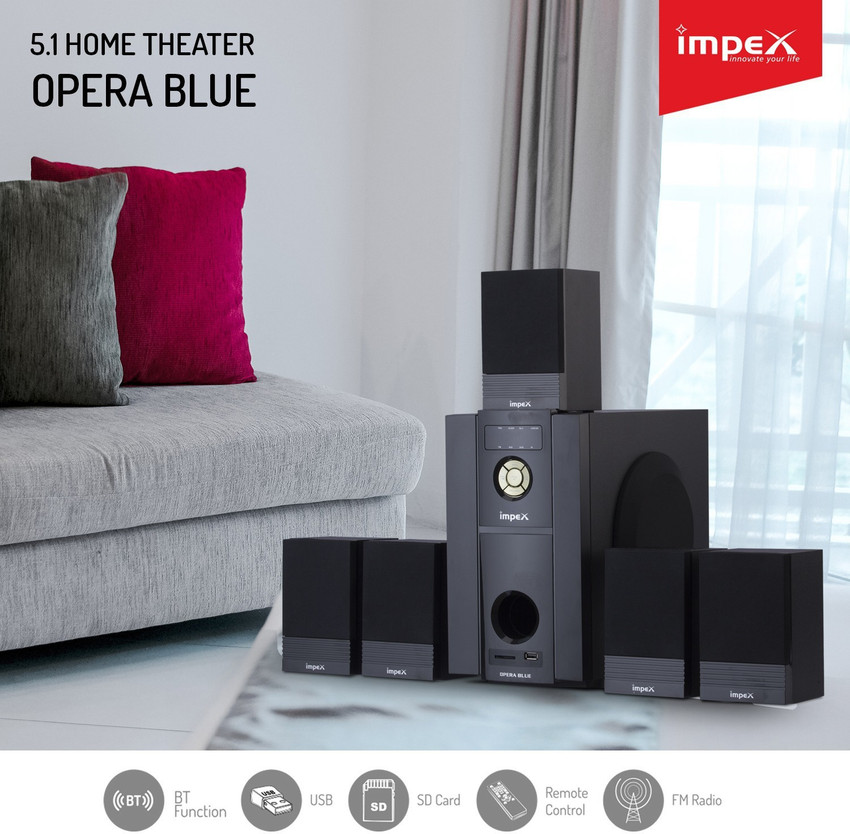 Impex home theatre hotsell 5.1 opera blue