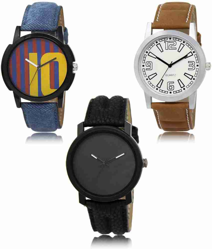 SWIFFIN New latest Designer Combo of 3 Analog Watch For Men