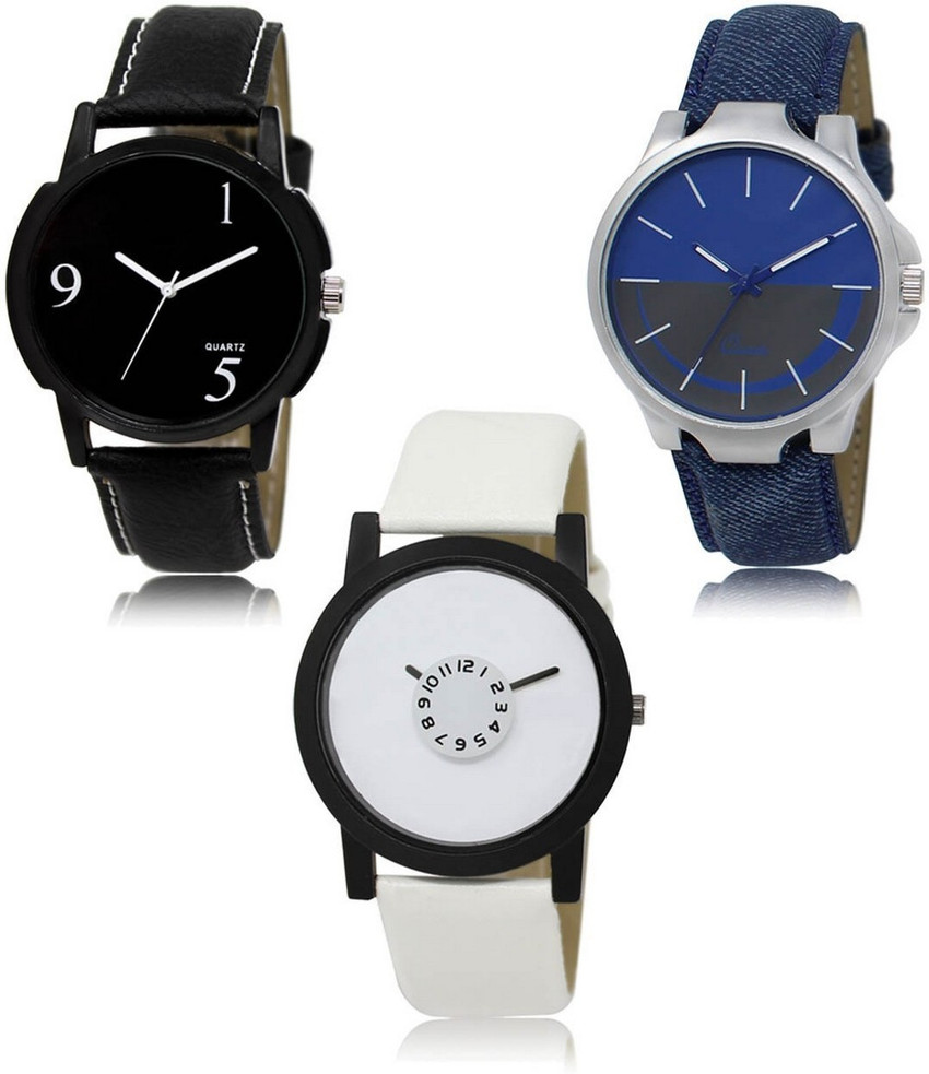 SWIFFIN New latest Designer Combo of 3 Analog Watch For Men