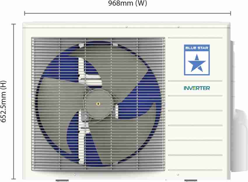 blue star 1.5 ton 5 star inverter split ac ic518dbtu