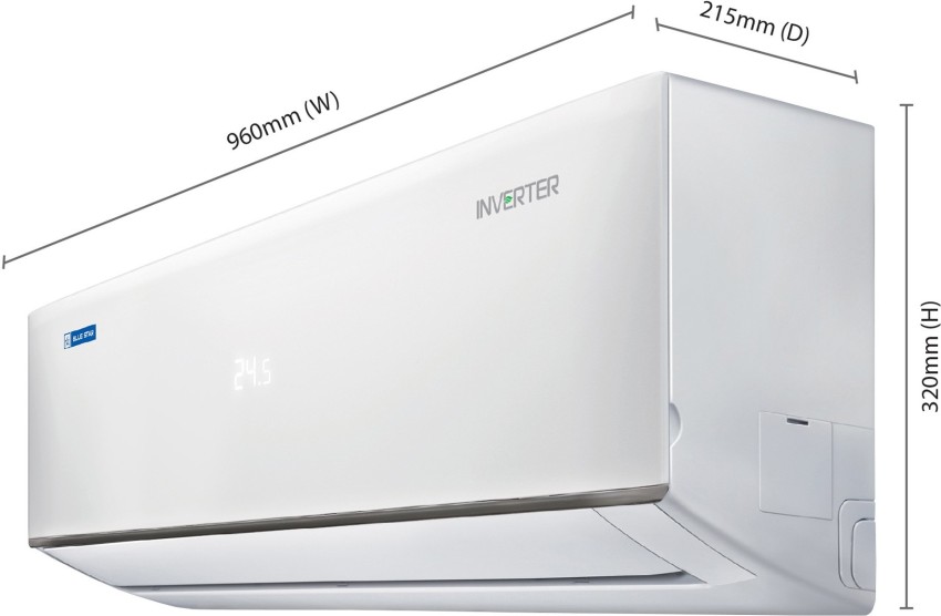 blue star 1.5 ton 5 star inverter split ac ic518dbtu