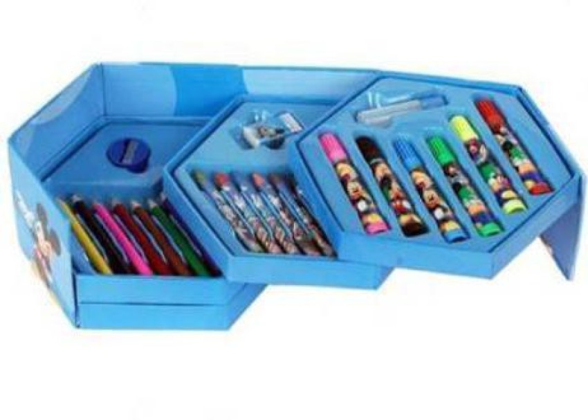Pulsbery Colouring Barbidhol Kit Combo Colors Box Color Pencil ,Crayons ,  Water Color, Sketch Pens Set of 42 in 1 Color Box Pieces - Colouring  Barbidhol Kit Combo Colors Box Color Pencil 