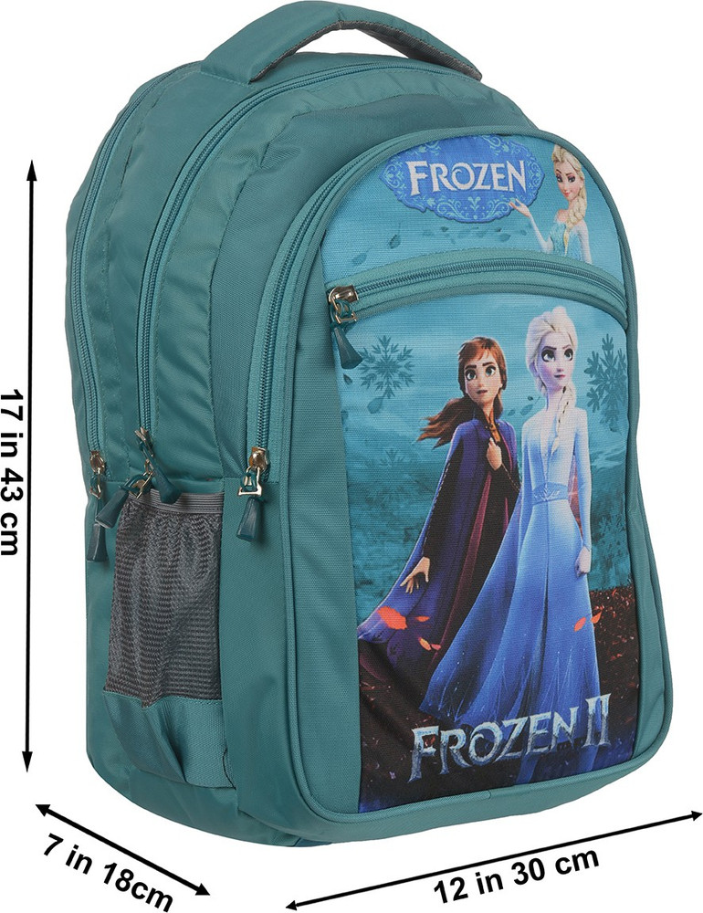 FROZEN Polyester 3d Printed School Bags for Boys and Girls Sea Green 23 L Backpack
