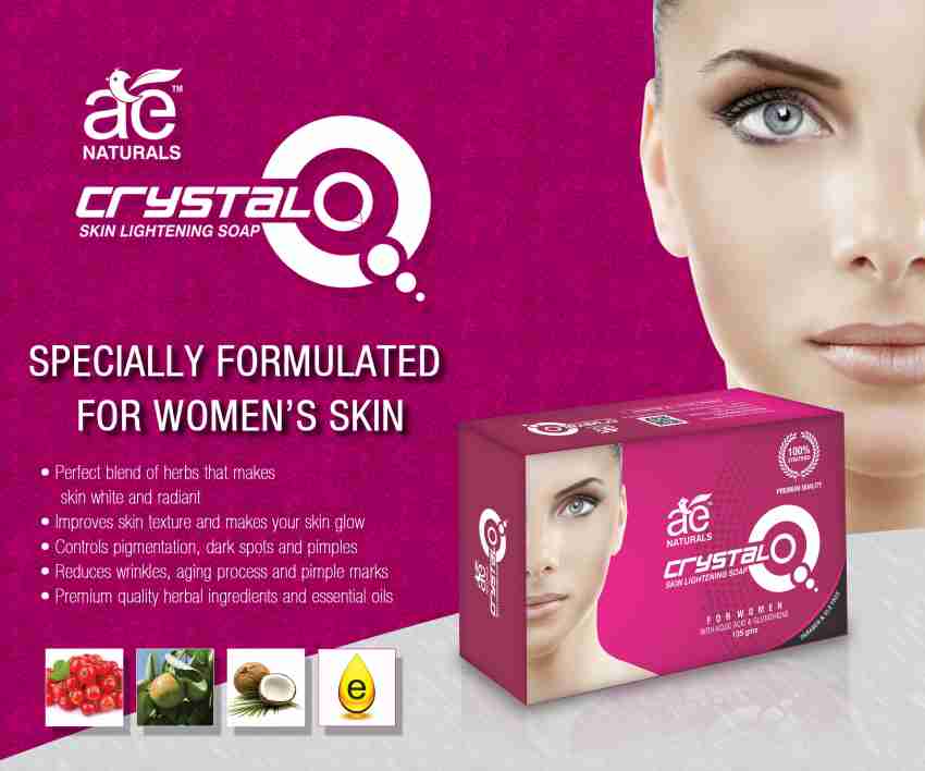 AE Naturals Crystal Q Skin Whitening Soap For Women With Kojic